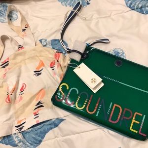 Tory Burch wristlet and A.E. Cropped top bundle